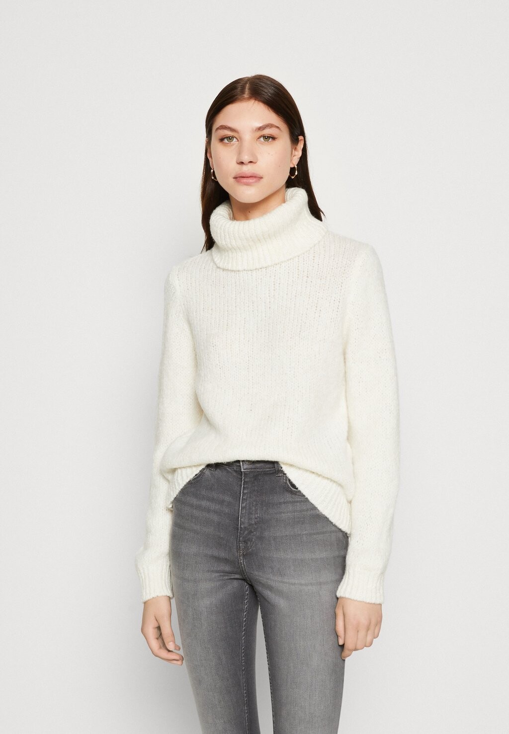 

Свитшот JDY JDYDINEA SOLID ROLLNECK, цвет cloud dancer