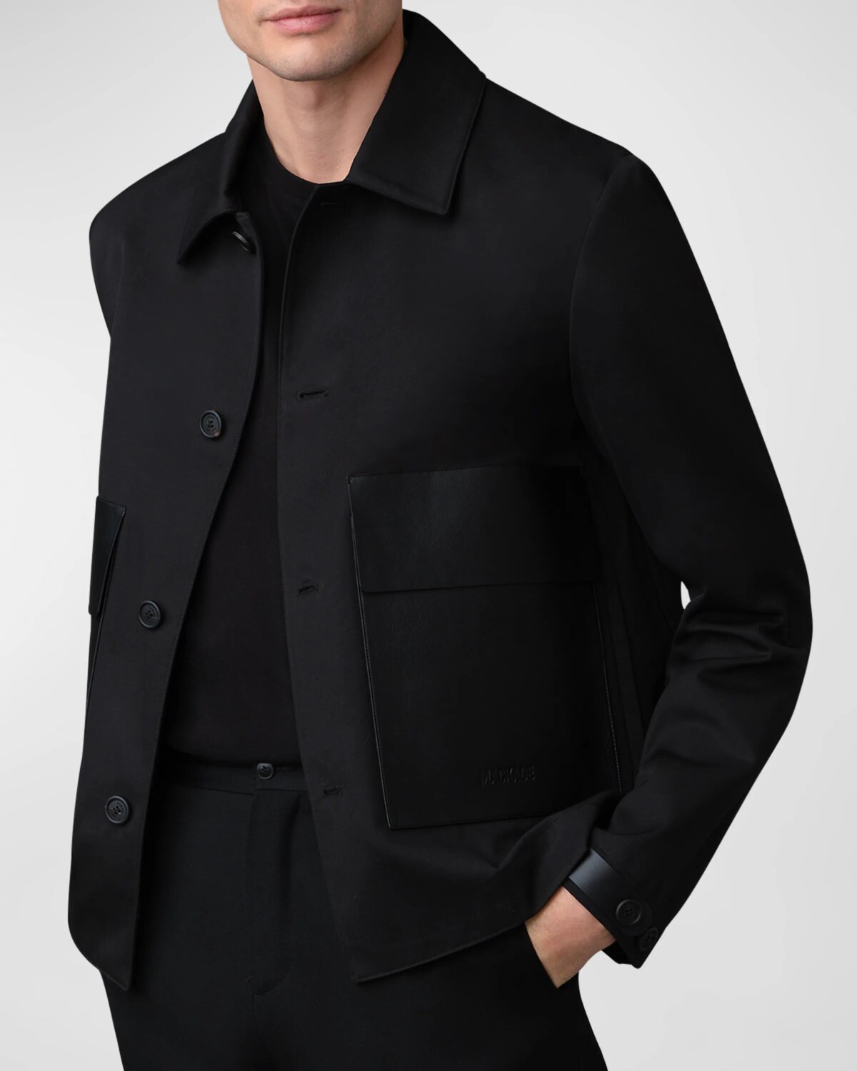 

Мужская водостойкая куртка из твила Jackson Mackage, цвет Black
