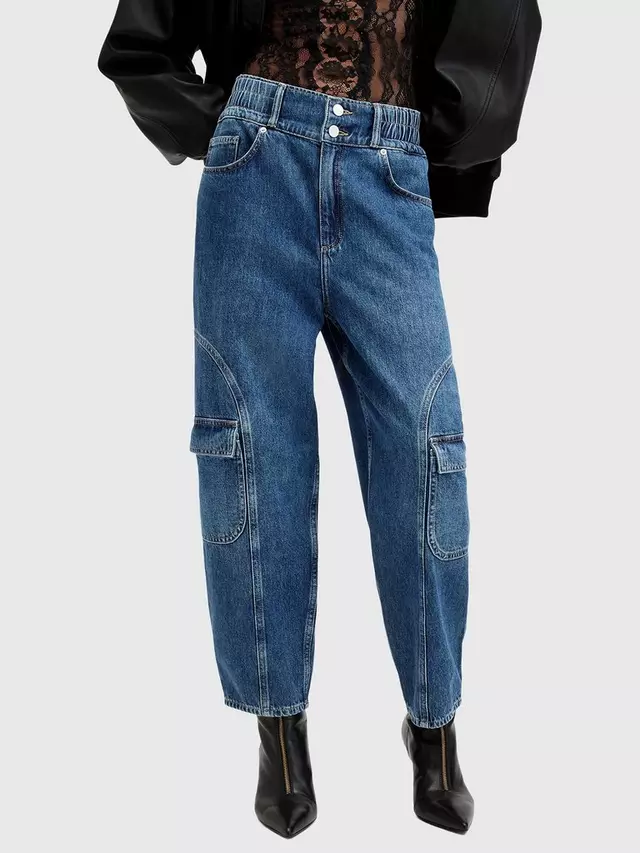 

Джинсы AllSaints Hailey Cargo, цвет indigo