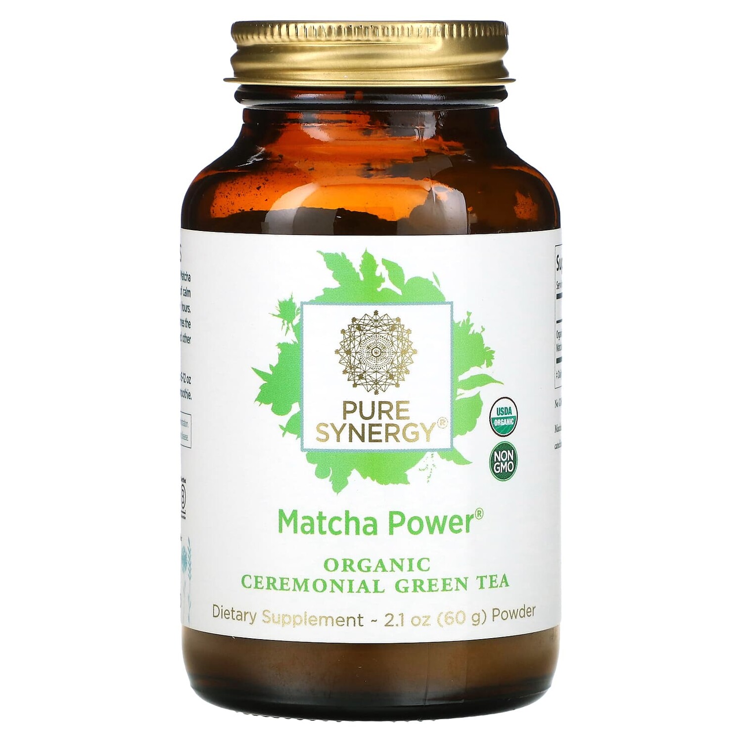 

Matcha Power, матча в порошке, 60 г (2,1 унции), Pure Synergy