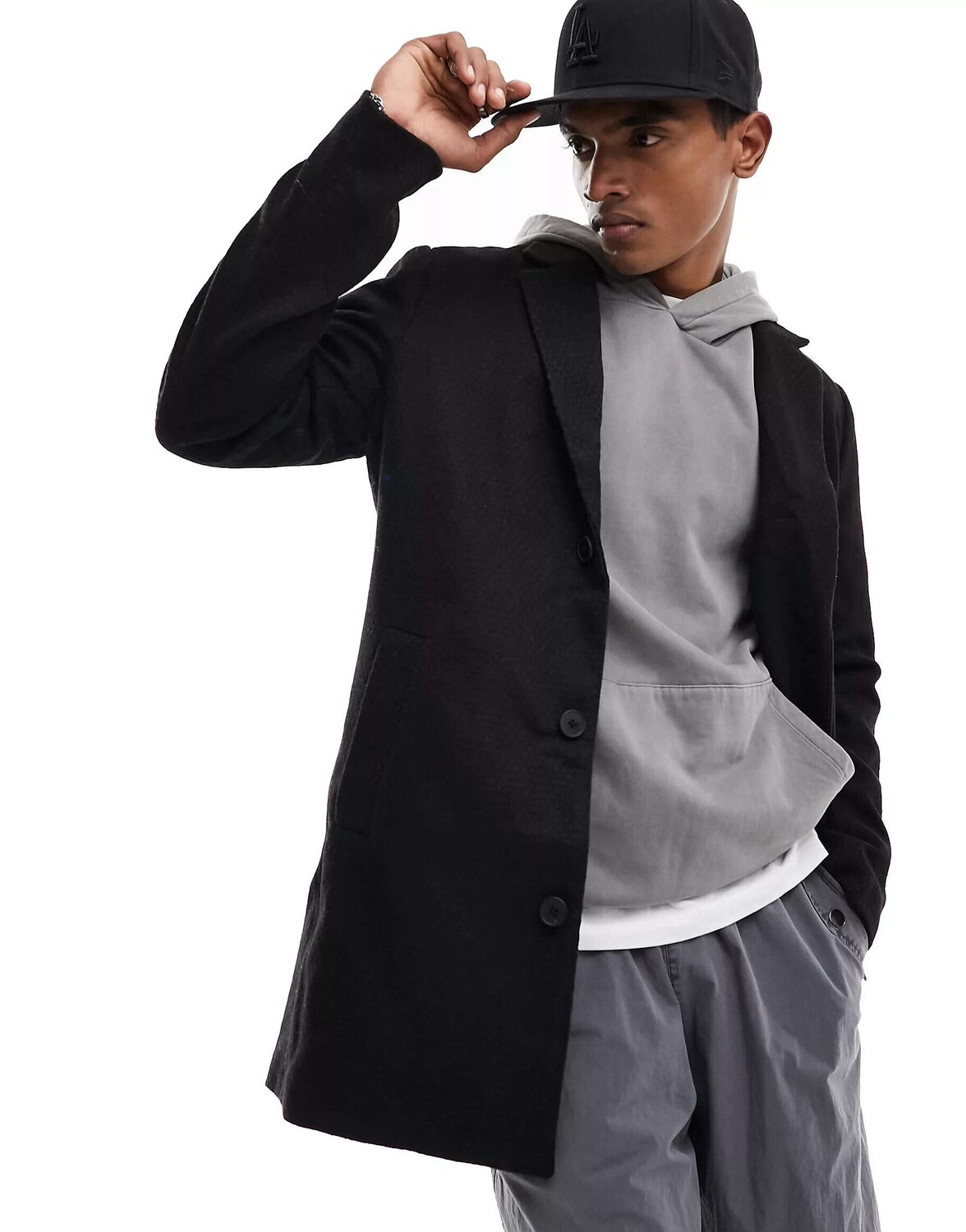 

Черное трикотажное пальто Jack & Jones