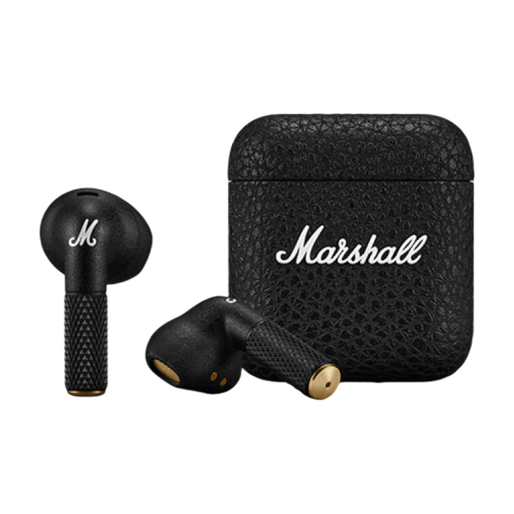 Наушники беспроводные Marshall Minor IV, черный беспроводные наушники с микрофоном marshall major iv brown
