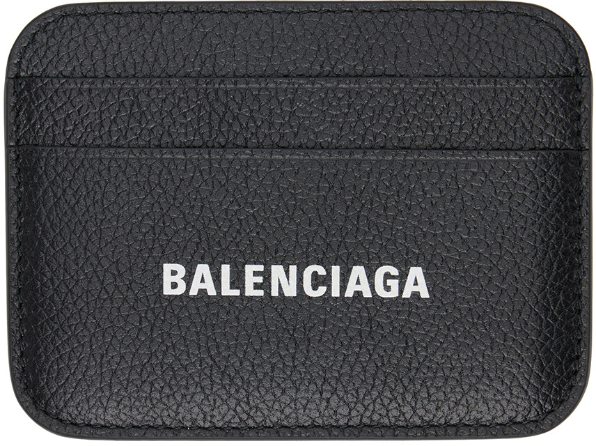 

Черный холдер для банковских карт Balenciaga