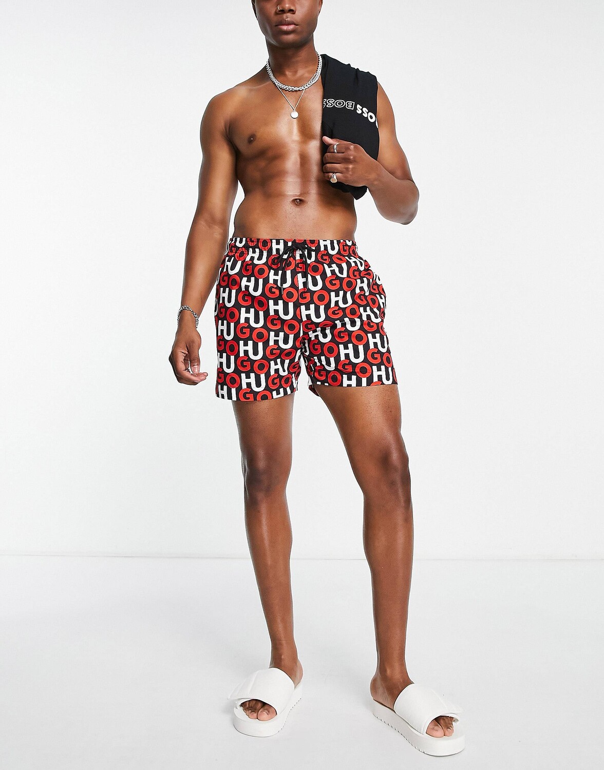 

Красные плавки с логотипом Kook HUGO Bodywear