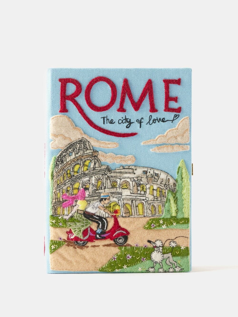 

Клатч-книжка rome с вышивкой Olympia Le-Tan, синий
