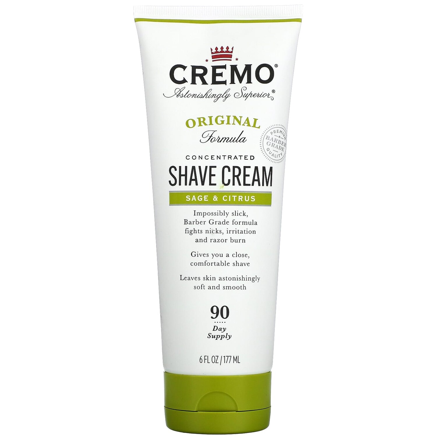 

Оригинальный Крем Cremo для бритья, с шалфеем и цитрусовыми, 177 мл
