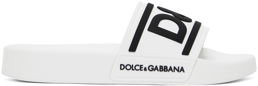 

Белые шлепанцы Dolce & Gabbana