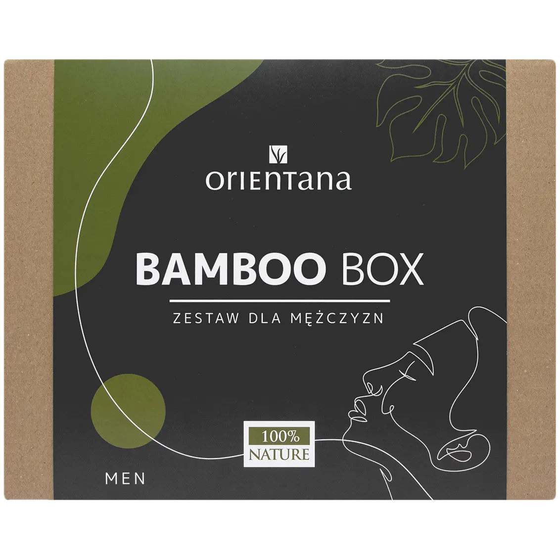 

Orientana Bamboo Box Men набор: крем для лица против морщин для мужчин, 50 мл + бальзам после бритья, 75 мл + гель для умывания, 150 мл