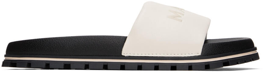 

Белые сандалии The Leather Slide Marc Jacobs