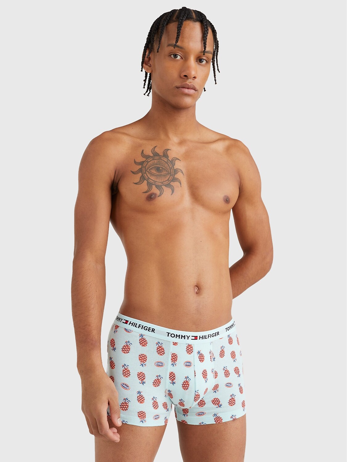 

Сумка из эластичного хлопка с принтом Tommy Hilfiger, ананасы