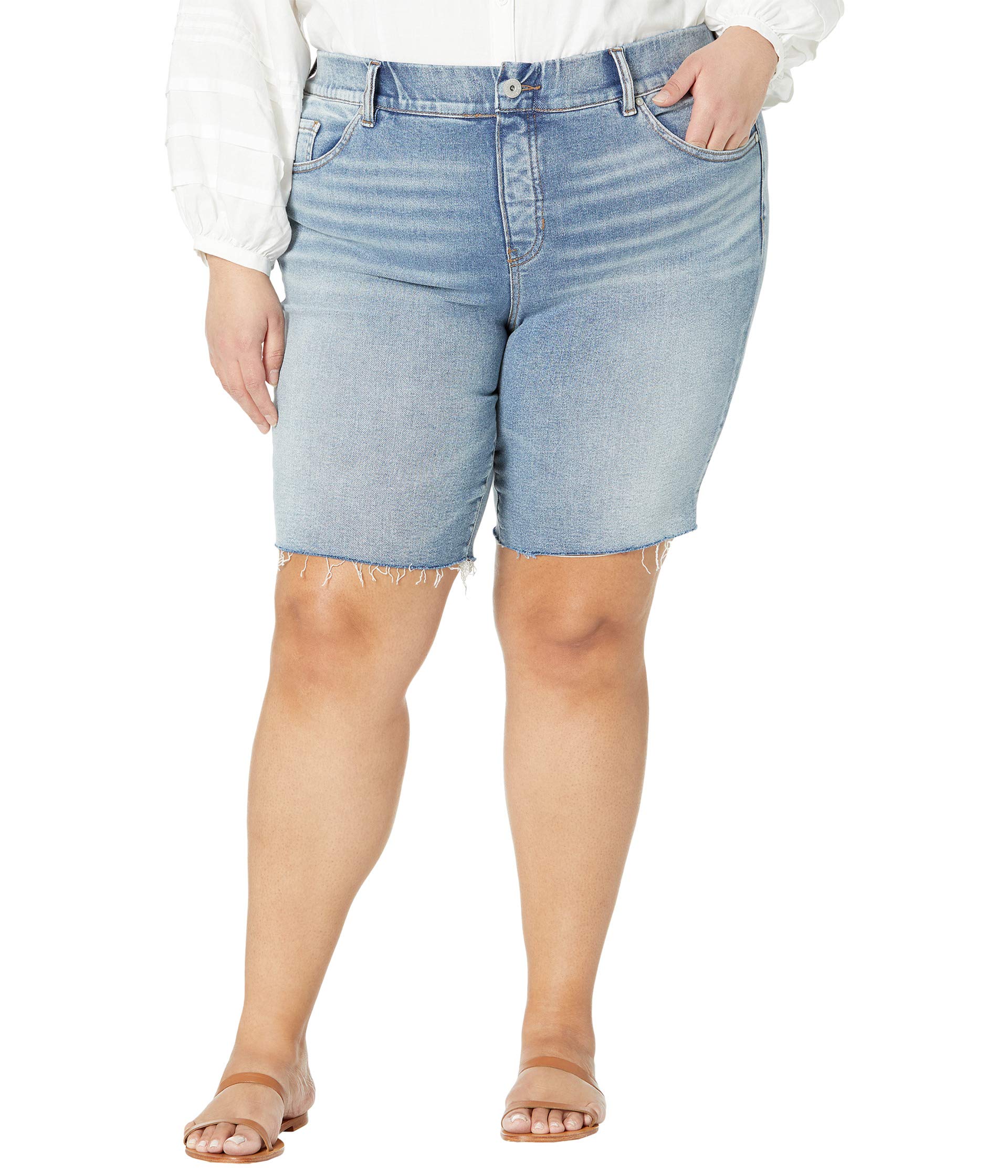 цена Шорты Jag Jeans, Plus Size Valentina High-Rise Pull-On Shorts