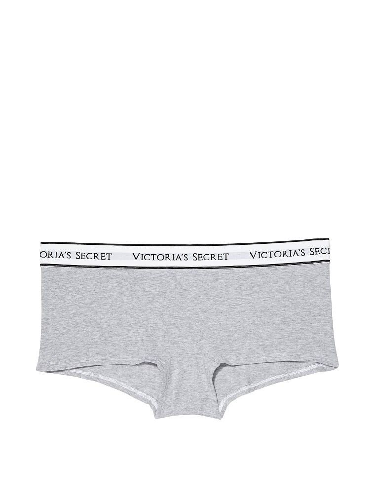 

Трусы Victoria's Secret Logo Cotton Boyshort, серый