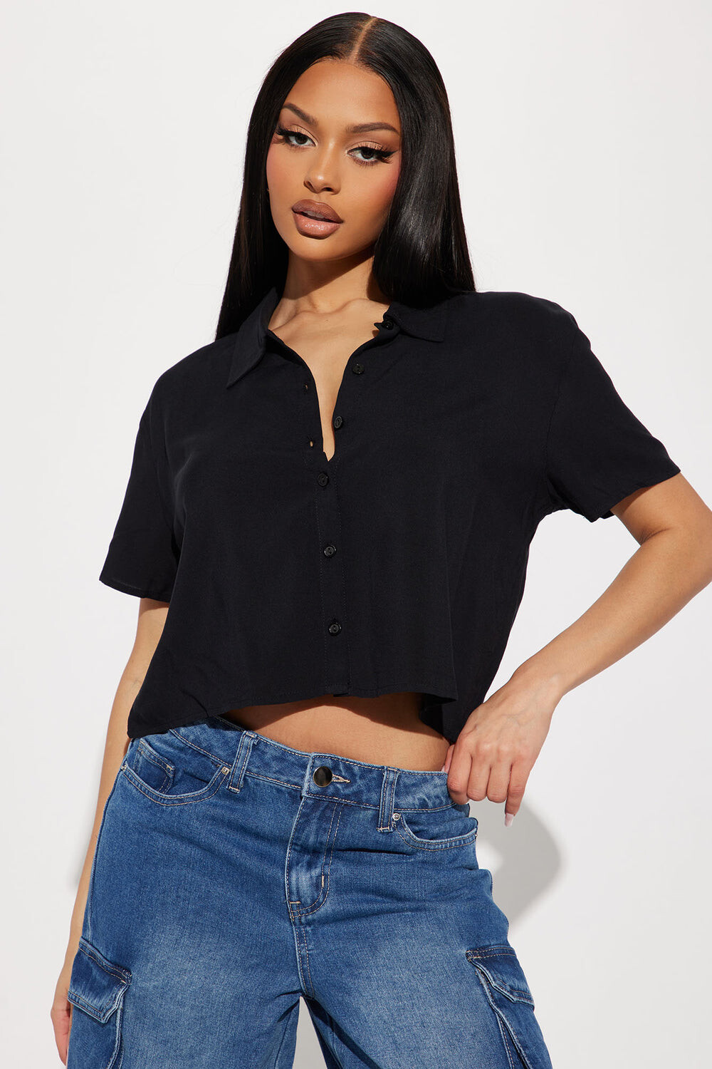 

Рубашка Fashion Nova WT49579, черный