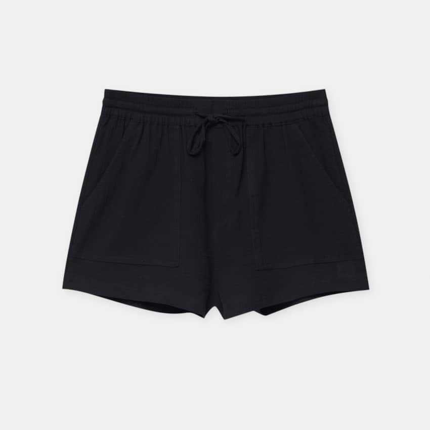 

Шорты Pull&Bear Flowing With Pockets, черный
