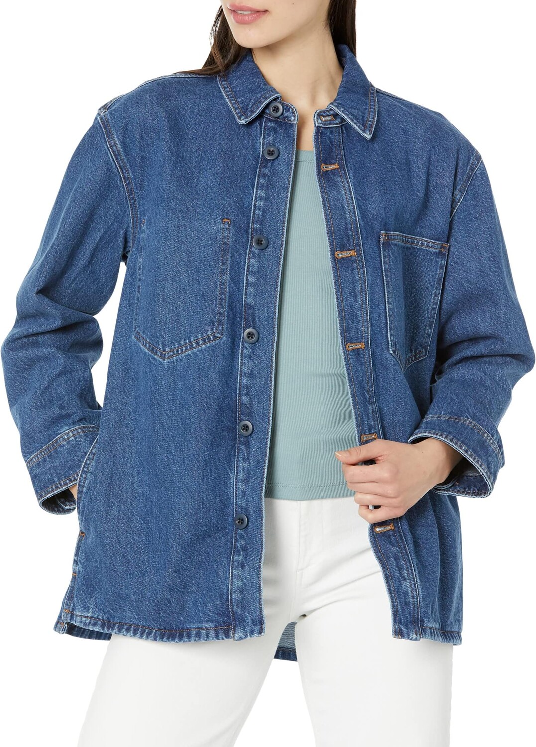 

Куртка Denim Shirt-Jacket in Taitley Wash Madewell, цвет Taitley Wash