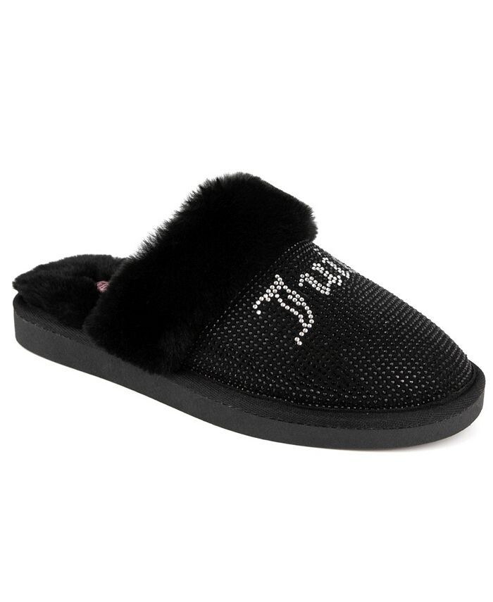 

Женские тапочки Kisses из искусственного меха Juicy Couture, черный