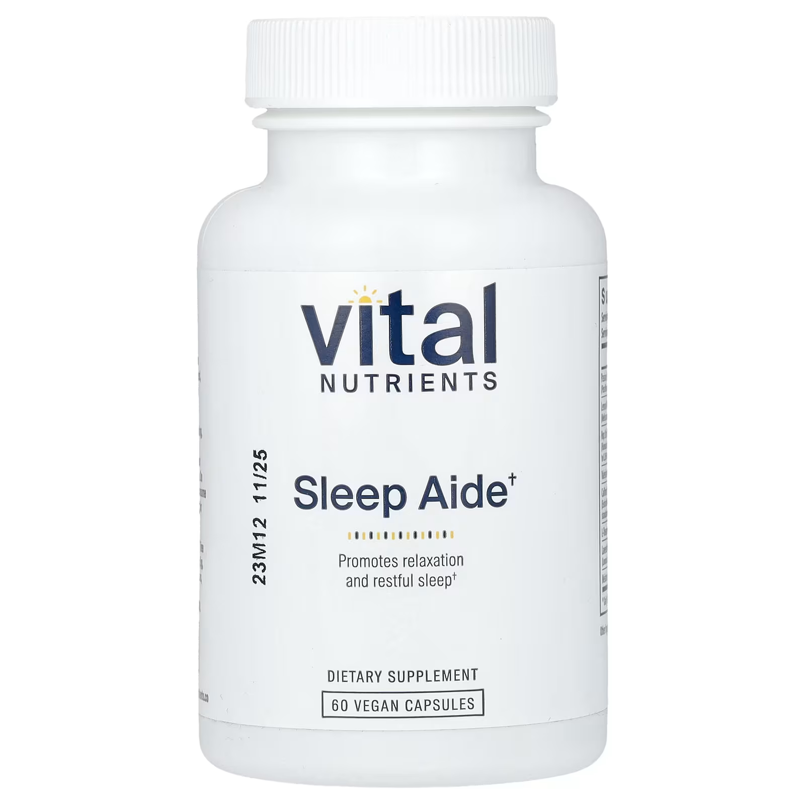 Пищевая добавка Vital Nutrients Sleep Aide, 60 капсул пищевая добавка vital nutrients 5 htp 50 мг 60 веганских капсул