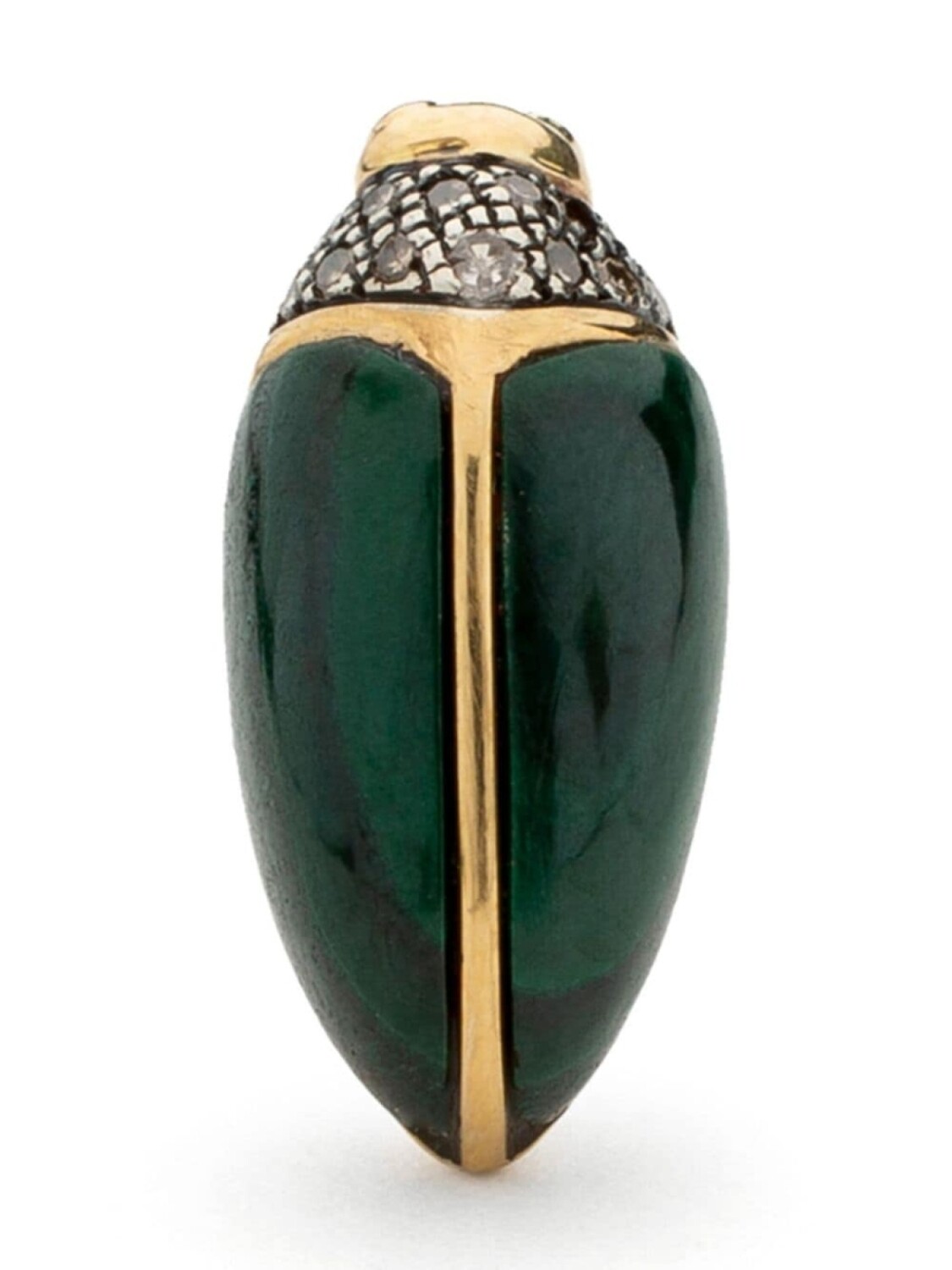 

Мини-серьга-гвоздик Scarab из 18-каратного желтого золота Bibi van der Velden, золотой