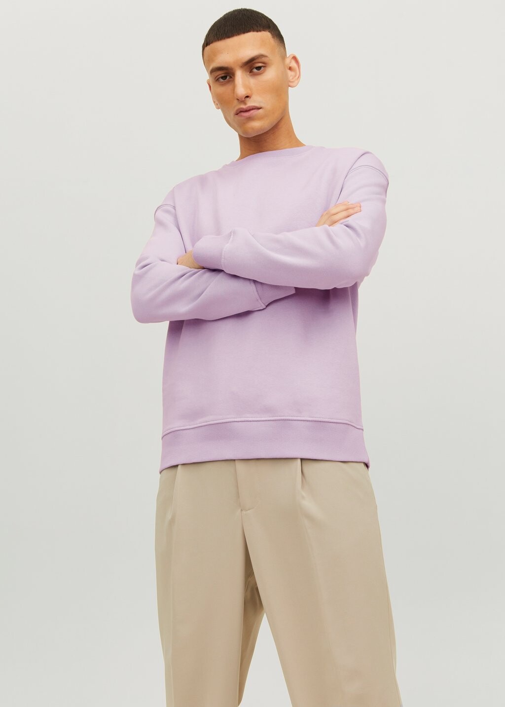 

Толстовка ESTAR BASIC CREW NECK Jack & Jones, лепесток орхидеи