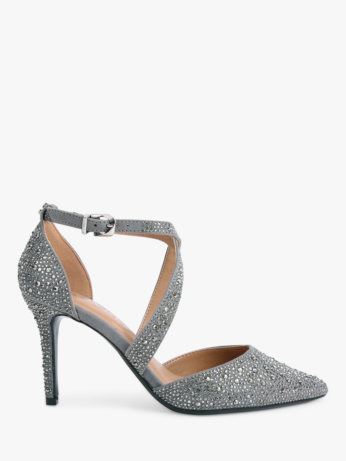 

Сандалии Kross на шпильке с ремешками Carvela, серый