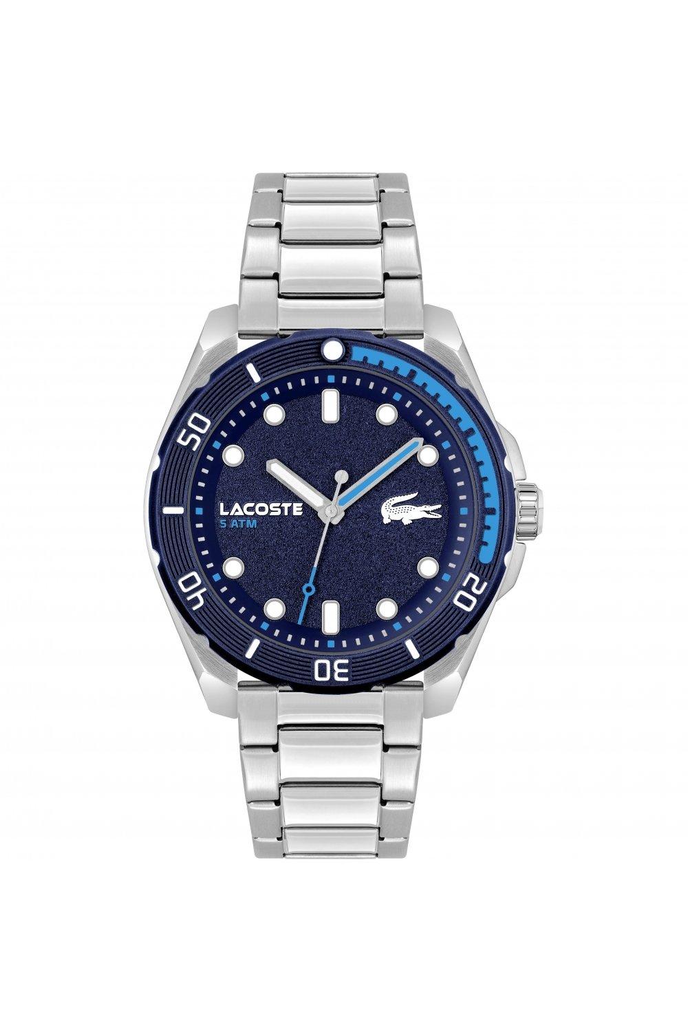 Модные аналоговые кварцевые часы Finn из нержавеющей стали - 2011286 , синий Lacoste