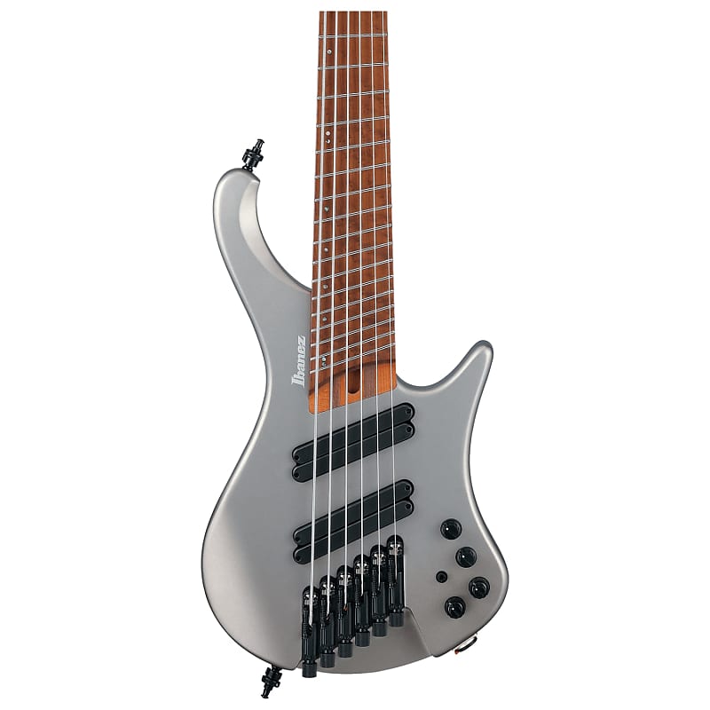 Ibanez EHB Ergonomic Headless Multi-Scale 6-String Bass, серый металлик с сумкой EHB1006MS