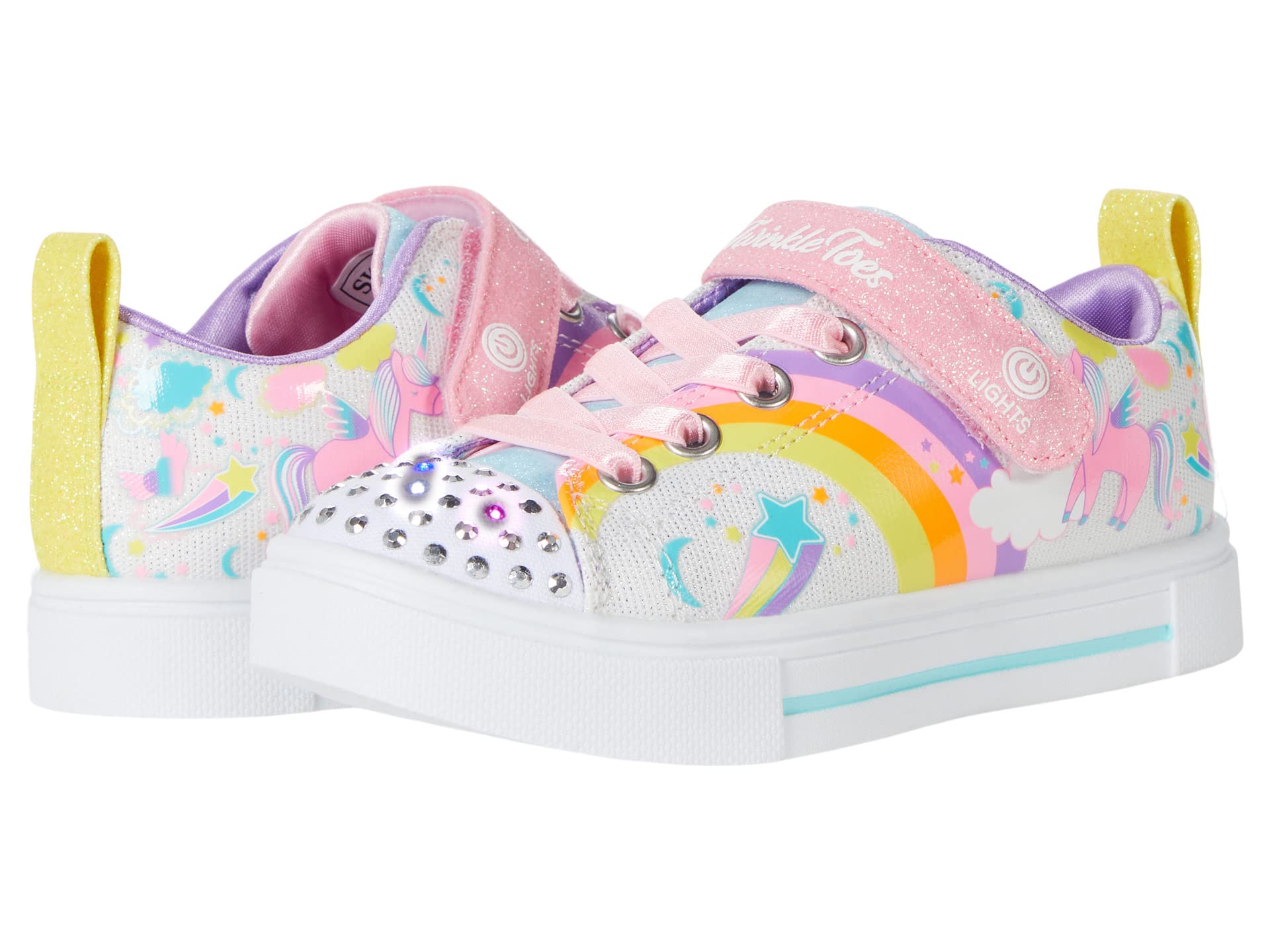 Unicorn twinkle hot sale toes skechers