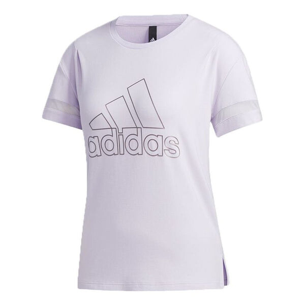 

Футболка Adidas Style Gfx T Bos Logo Printing Sports Short Sleeve Light Purple T-Shirt, Фиолетовый