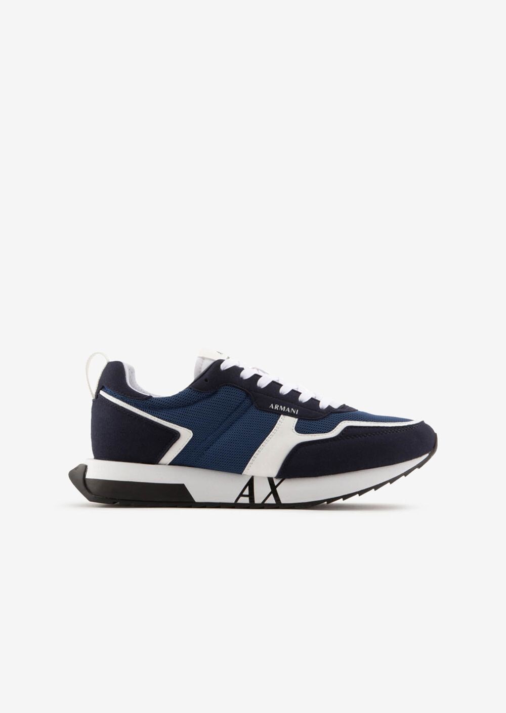

Кроссовки из смесовой сетки из микрозамши Armani Exchange, синий