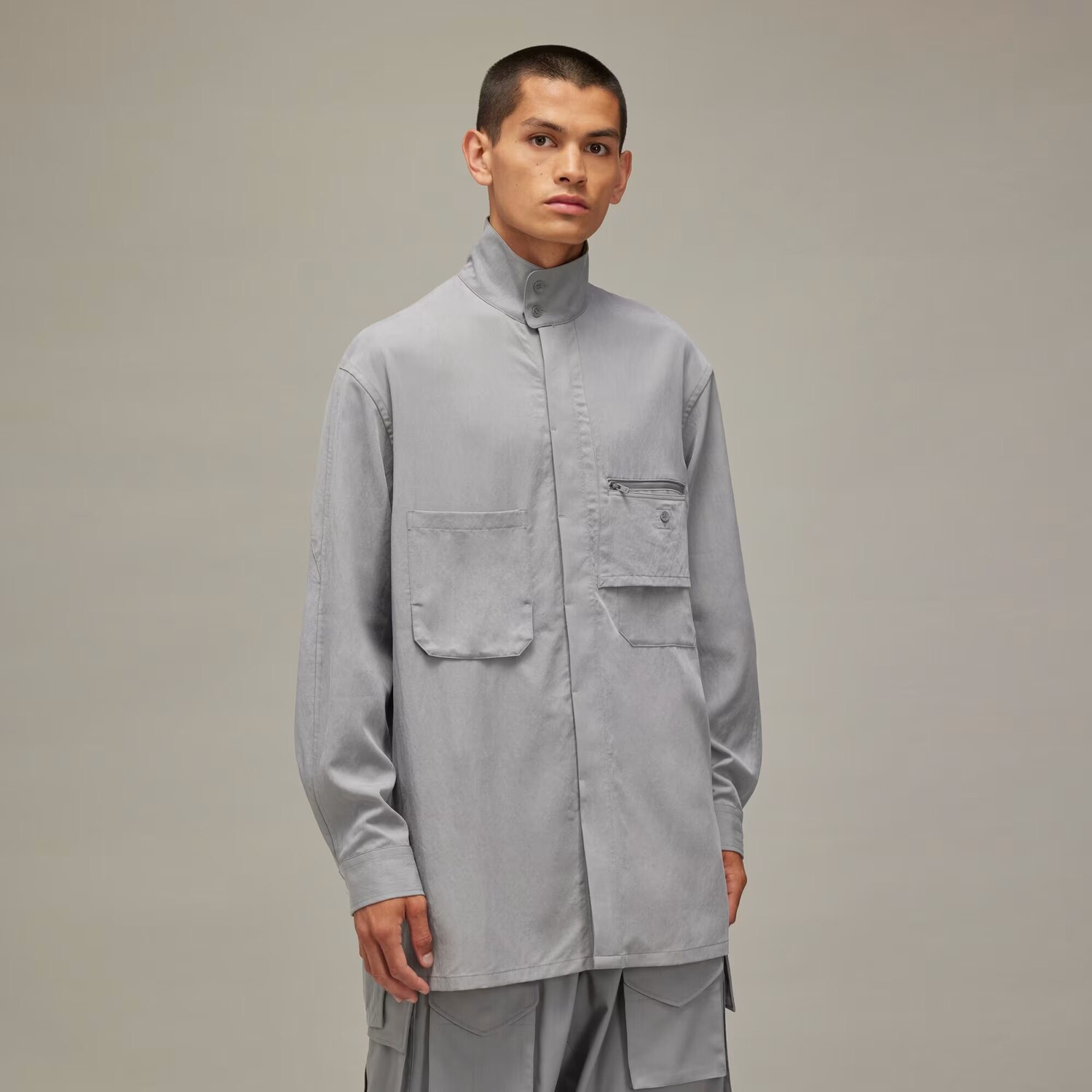 

Рубашка из стираного твила Y-3 Adidas