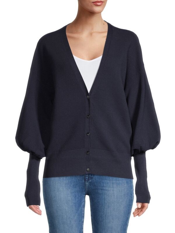 

Вязаный кардиган в рубчик Ted Baker London Dark navy
