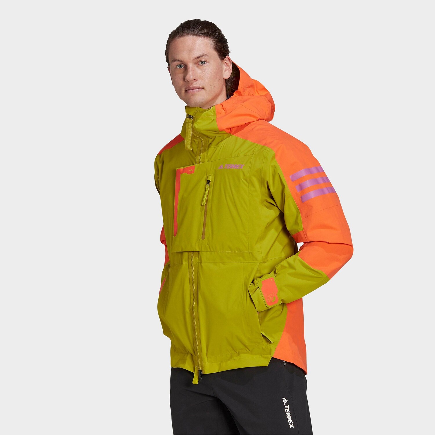 Мужская туристическая куртка adidas TERREX Xploric RAIN.RDY, апельсин ...