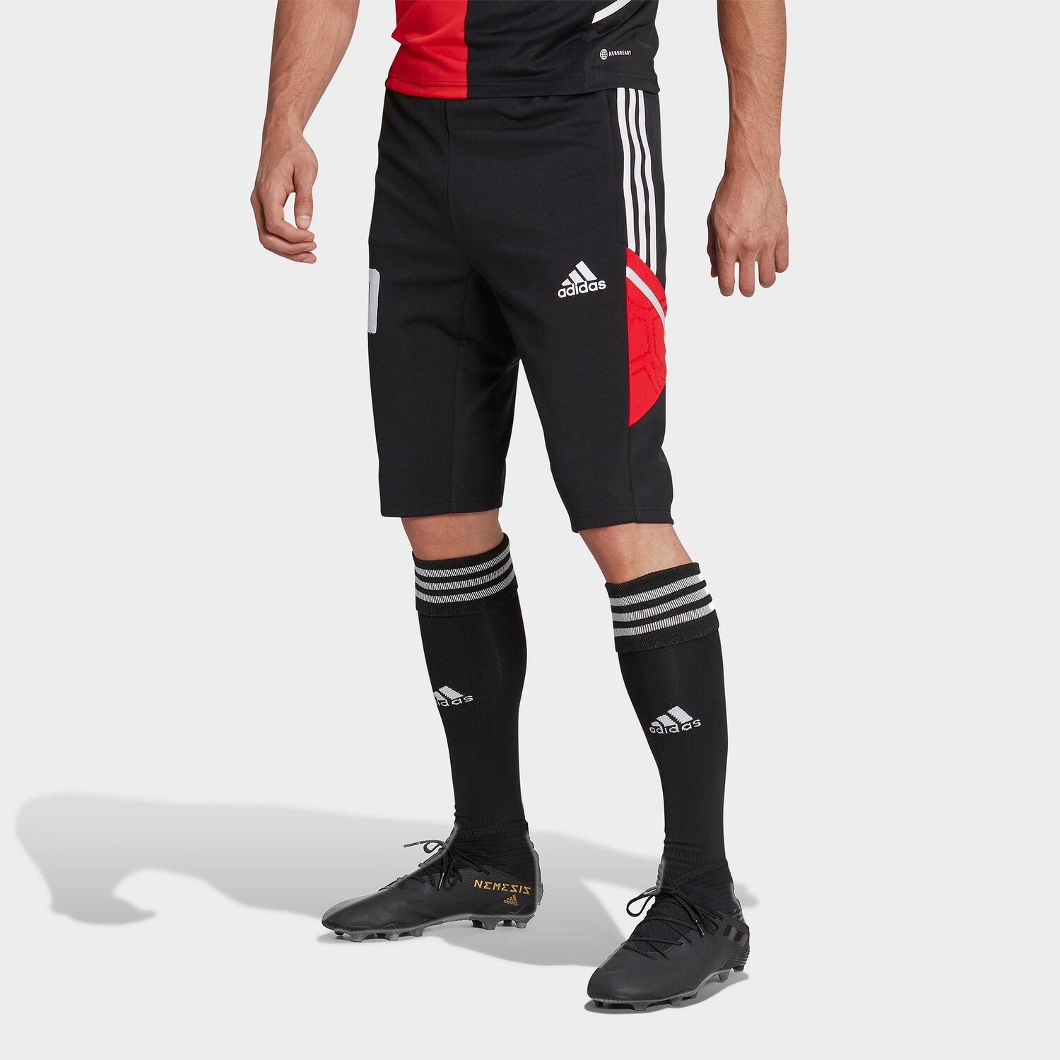 

Мужские укороченные брюки Adidas Soccer Messi Condivo 22, черный