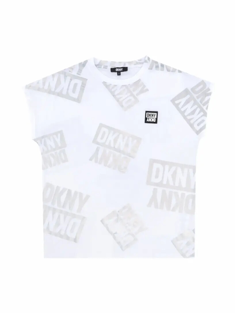 

Хлопковая футболка с логотипом DKNY