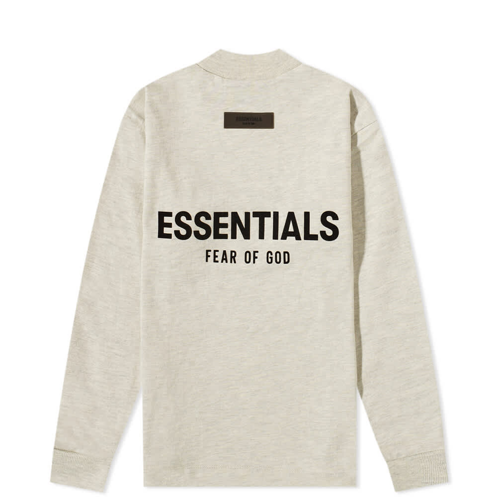 

Футболка FEAR OF GOD ESSENTIALS Kids Logo Long Sleeve Tee, Серый