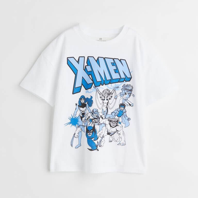 

Футболка с принтом H&M X-Men, белый