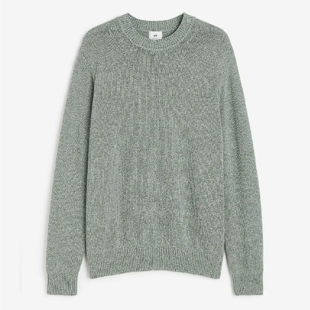 

Свитер H&M Regular Fit Cotton, зеленый