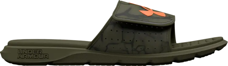 

Сандалии Under Armour Ignite Pro Graphic Strap Slide GS Marine Green Camo, зеленый