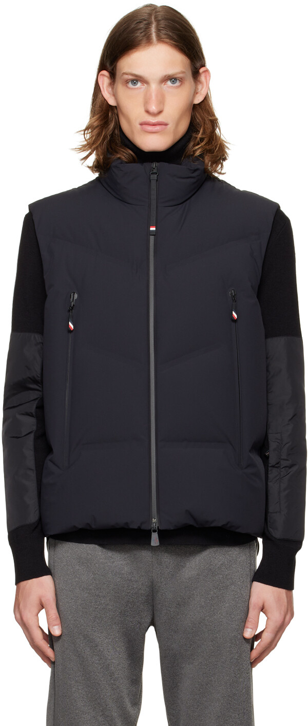

Черный пуховый жилет Lengau Moncler Grenoble