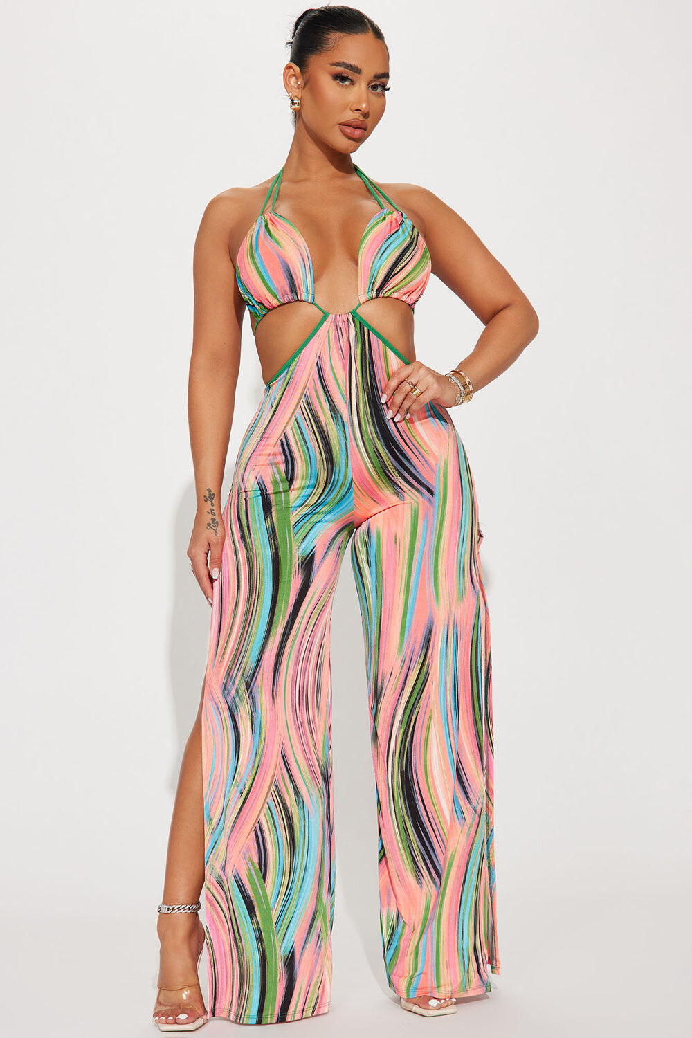 

Комбинезон Fashion Nova P8184, коралловый