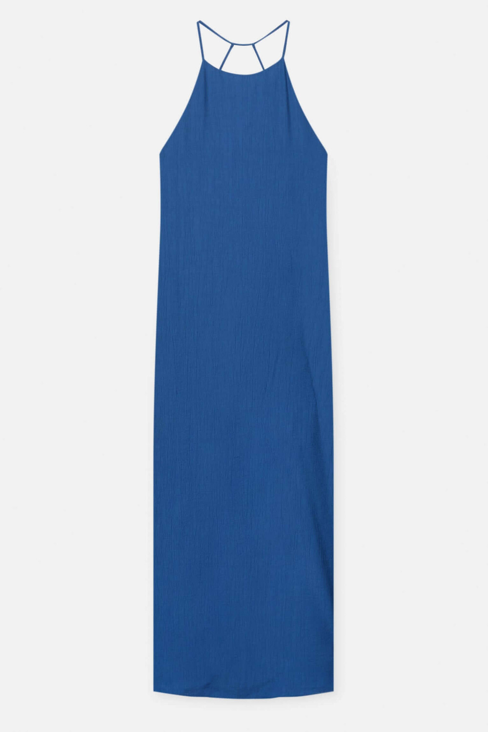 

Платье Pull&Bear Maxi With a Halter Neck, синий