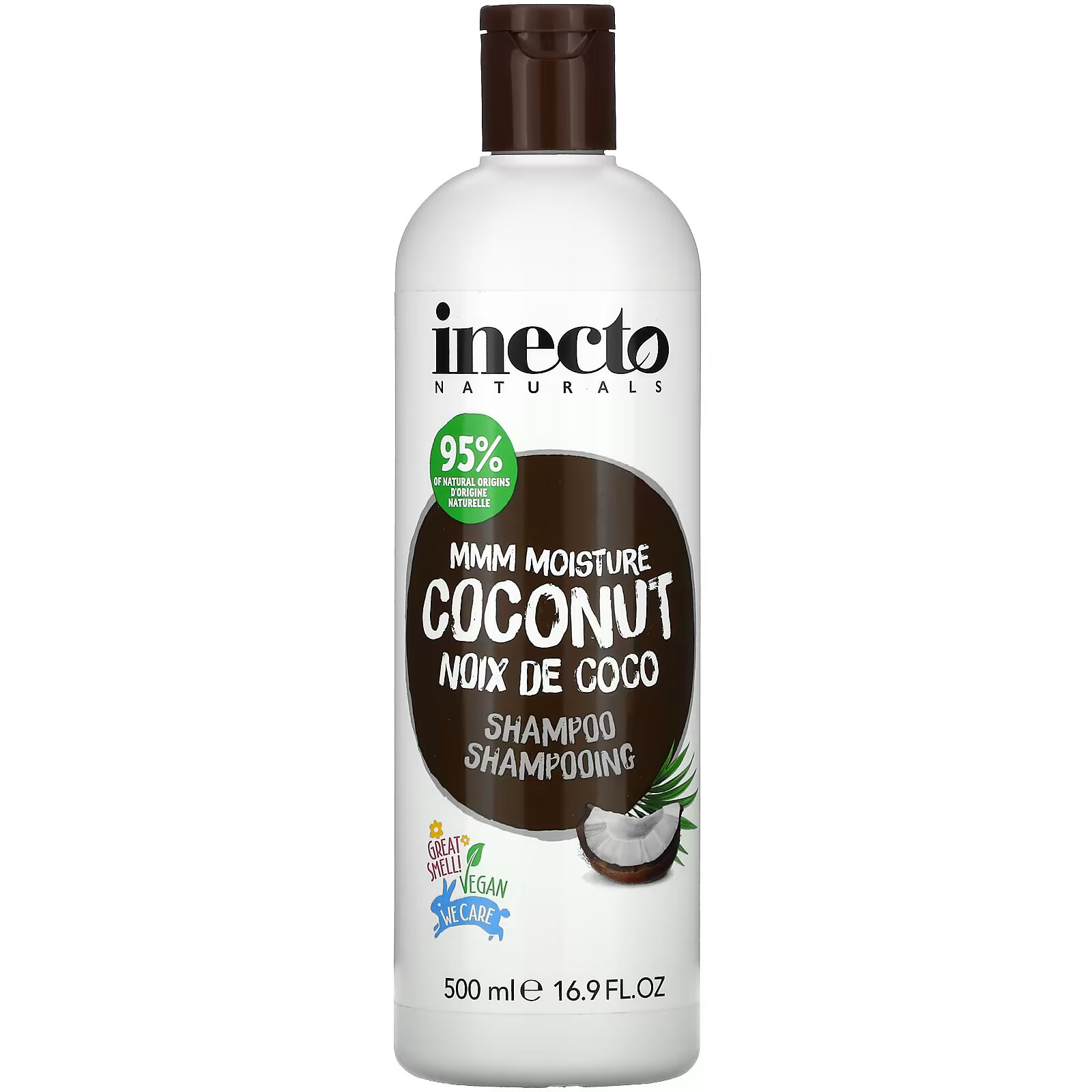 Inecto, Mmm Moisture Coconut, шампунь, 500 мл (16,9 жидких унций) inecto marvelous moisture coconut кондиционер 500 мл 16 9 жидк унции