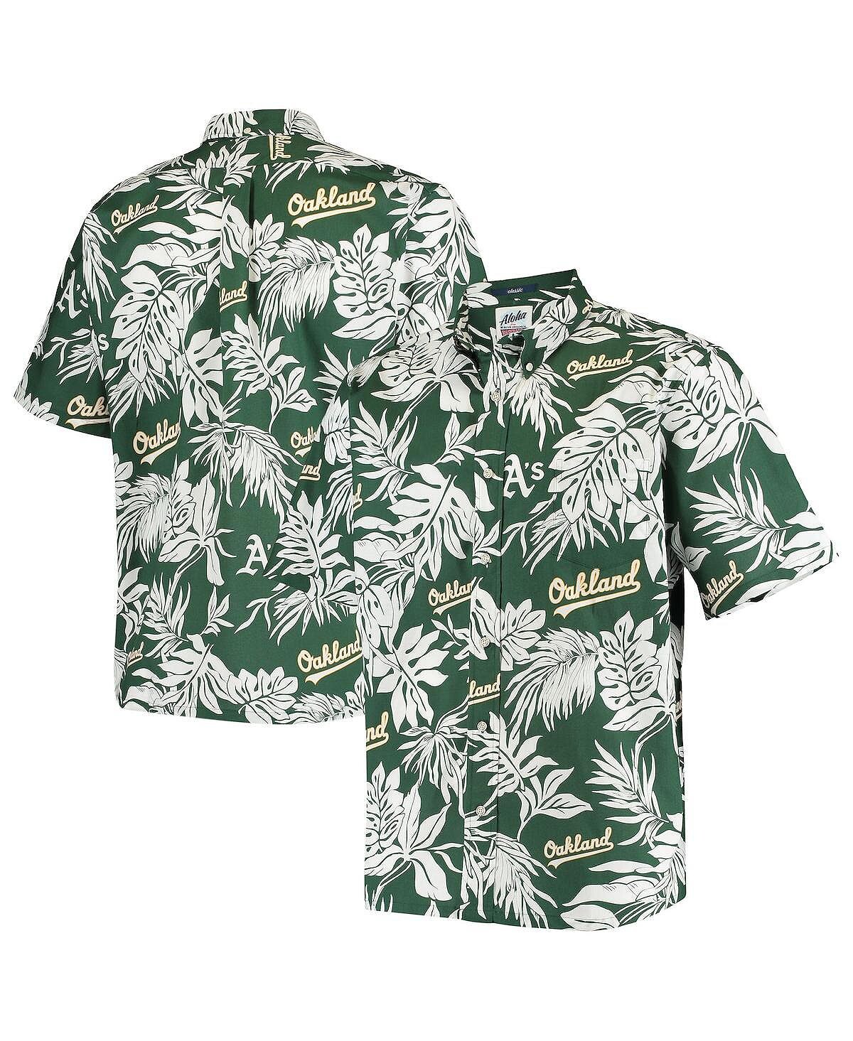 

Мужская зеленая рубашка oakland athletics aloha на пуговицах Reyn Spooner, зеленый