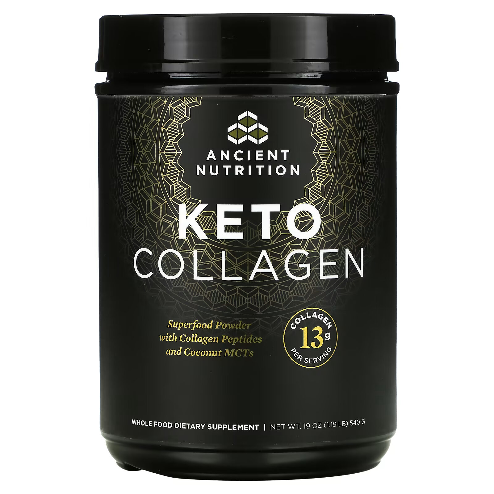 Dr. Axe / Ancient Nutrition, Keto Collagen, 540 г (1,19 фунта) keto collagen кокос 400 г