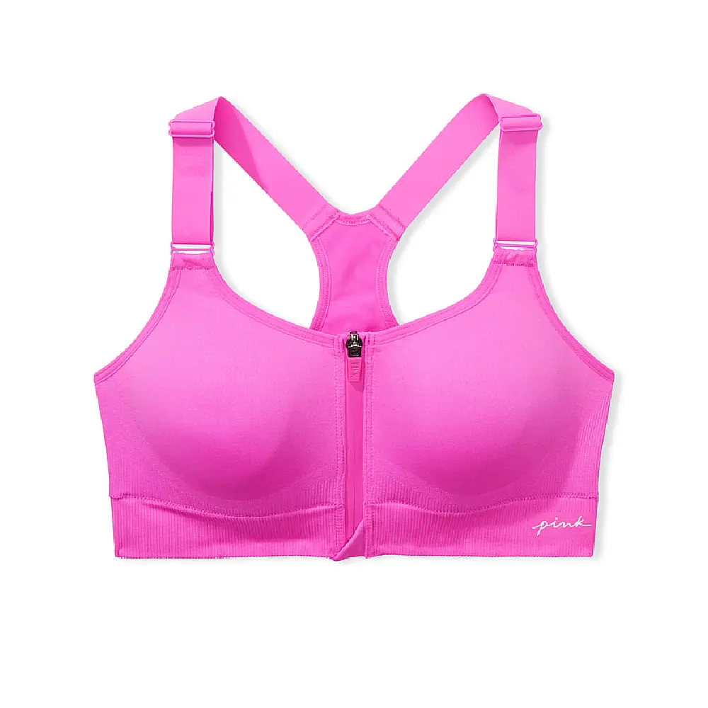 

Топ спортивный Victoria's Secret Pink Active Seamless Air High-impact, розовый