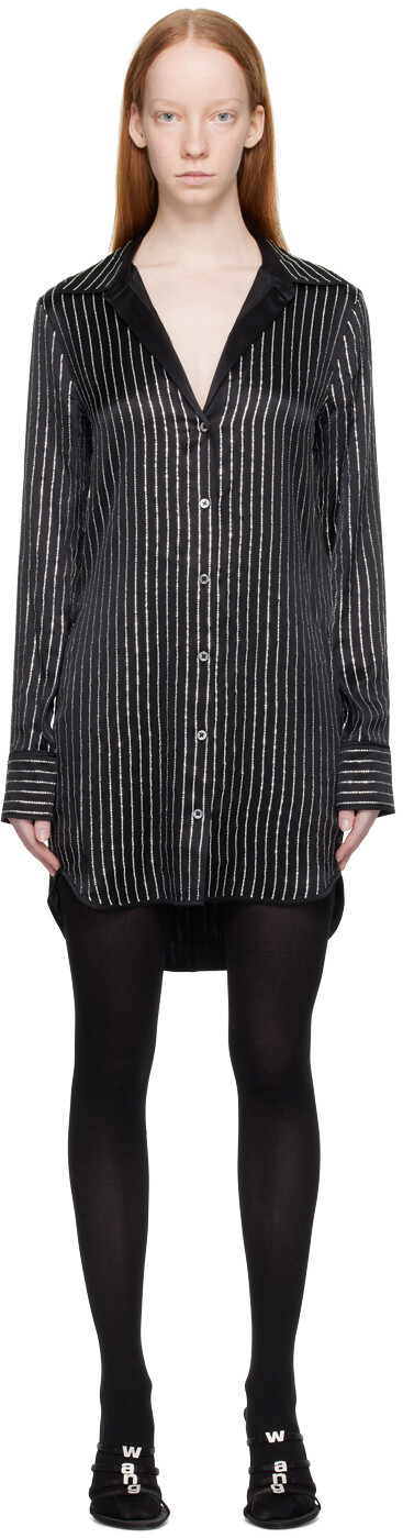 

Мини-платье Black Crystal Hotfix Alexander Wang