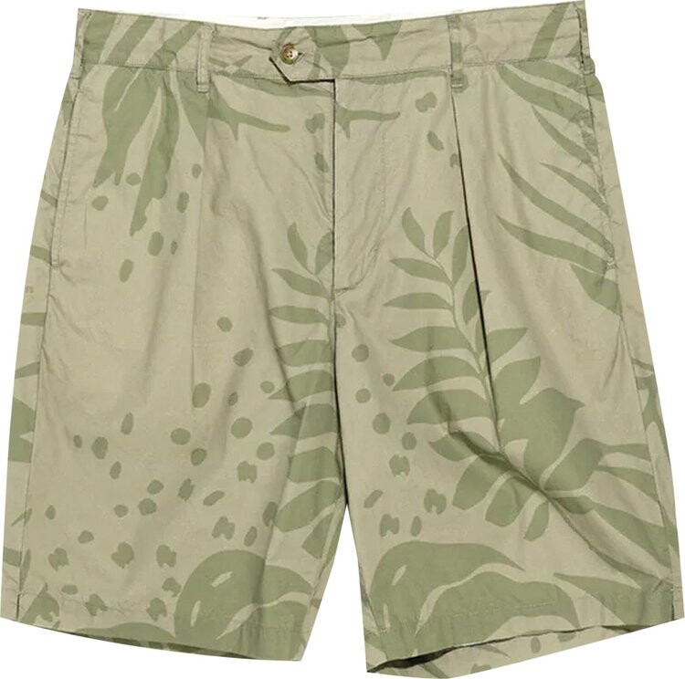 Шорты Engineered Garments Sunset Short 'Khaki/Olive', зеленый