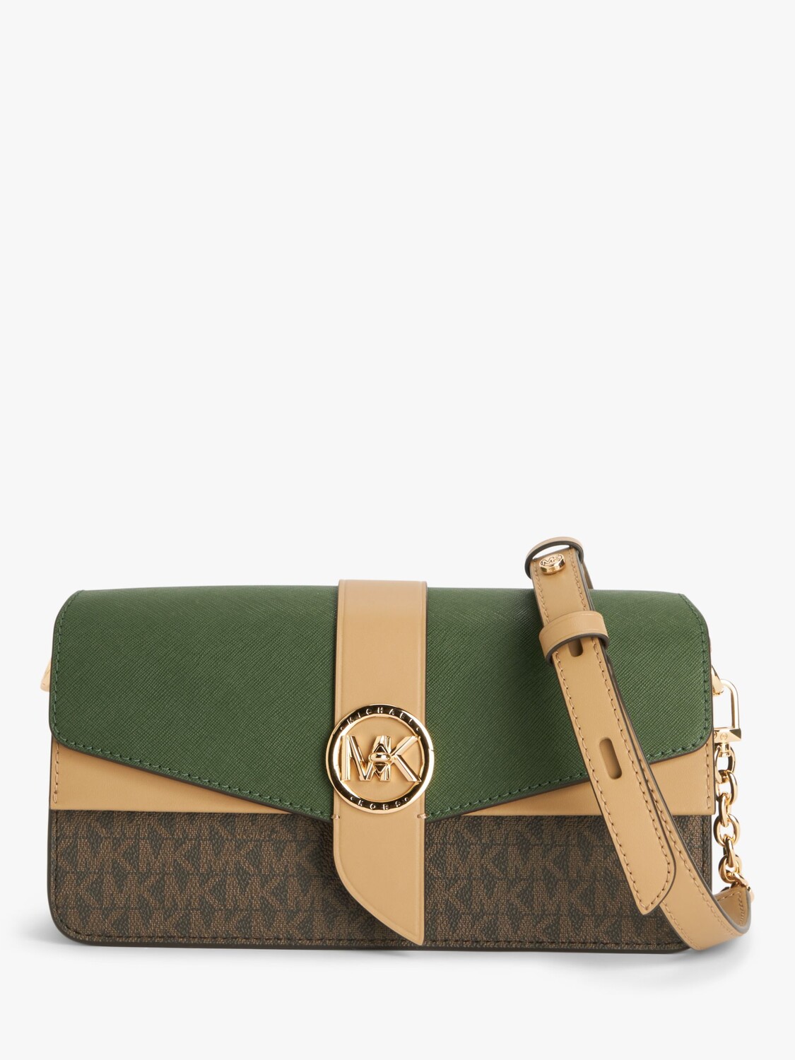 

Кожаная сумка через плечо Michael Kors Greenwich,
