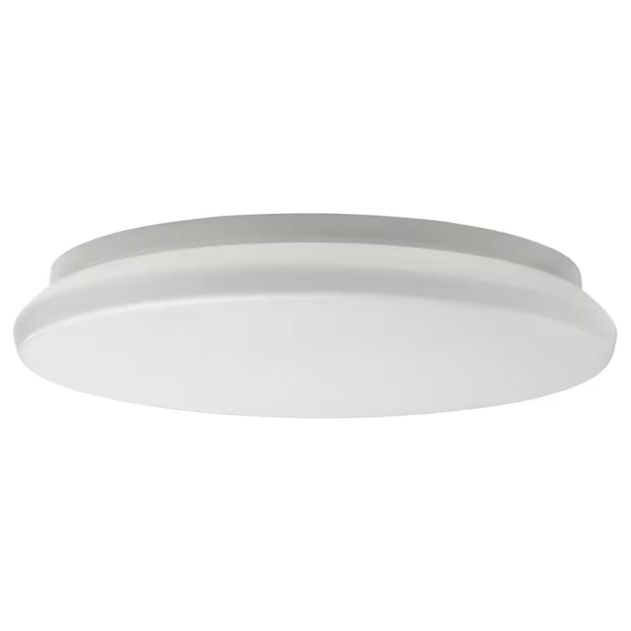 Потолочный светодиодный светильник Ikea Stoftmoln, smart wireless dimmable 37 см, белый - фото