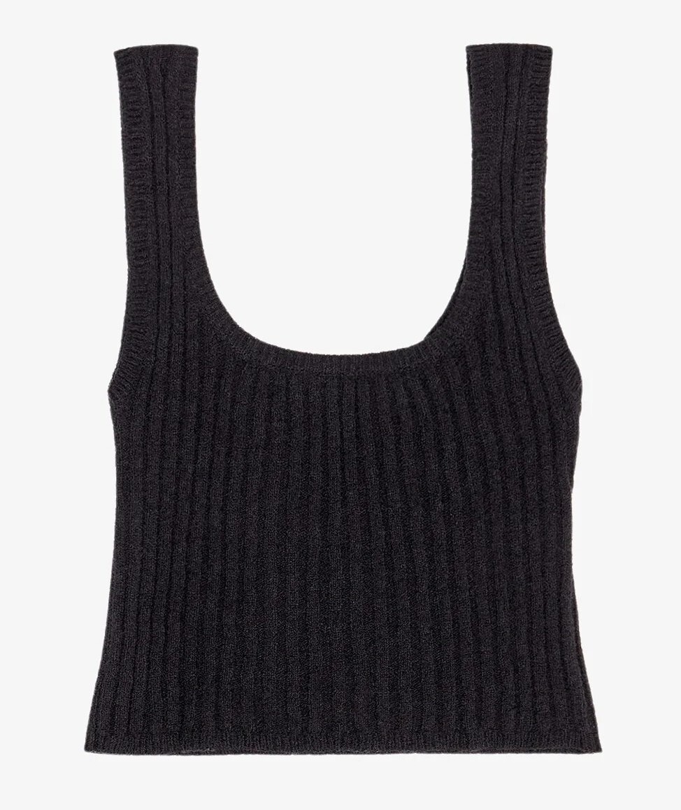 

Топ Bimba Y Lola Ribbed Fitted, черный